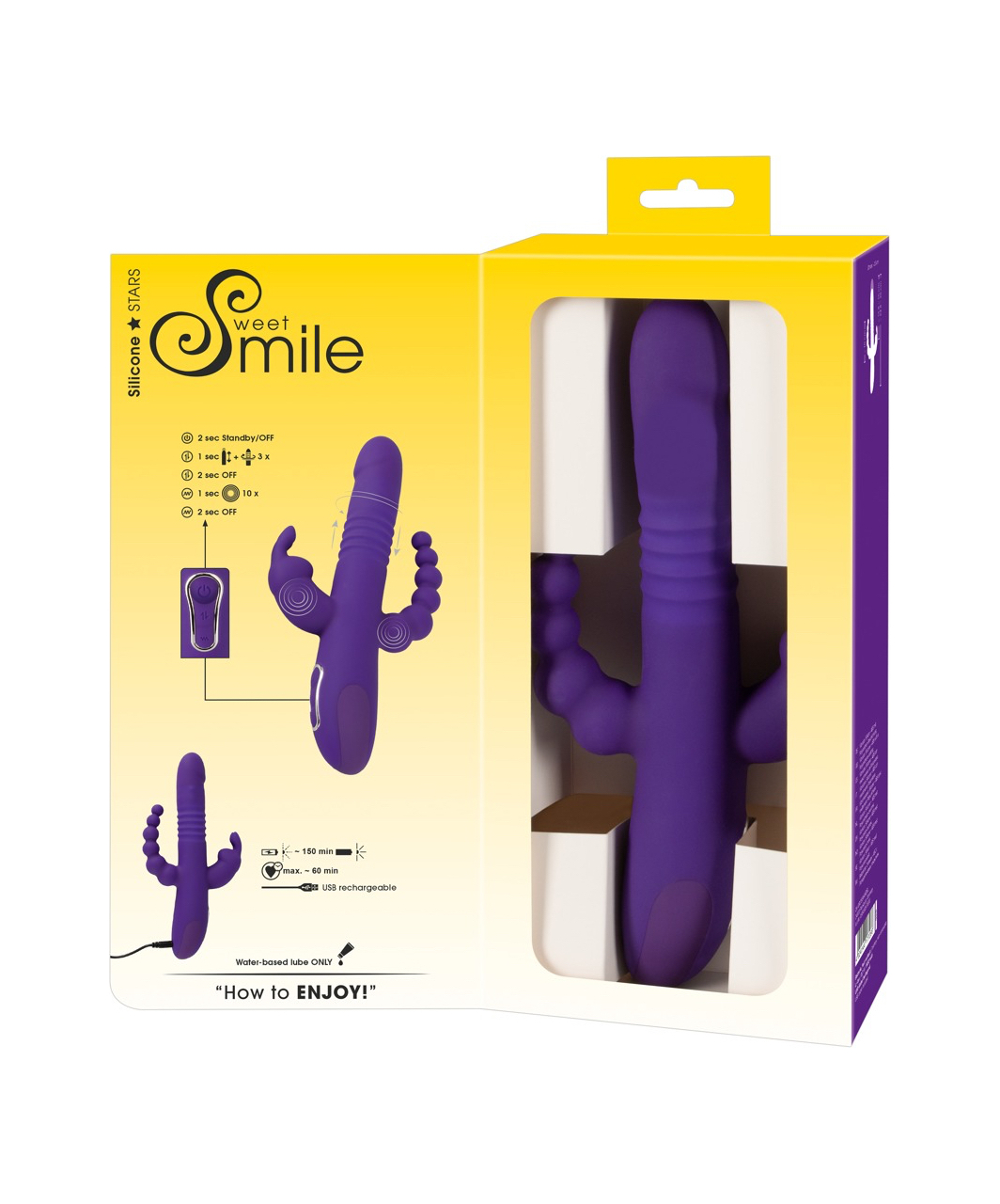 Smile Thrusting Rabbit Triple vibrators