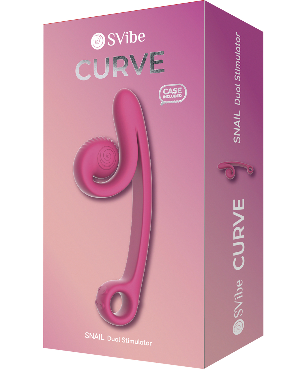 Snail Vibe Curve Slide'n'Roll Dual vibraator