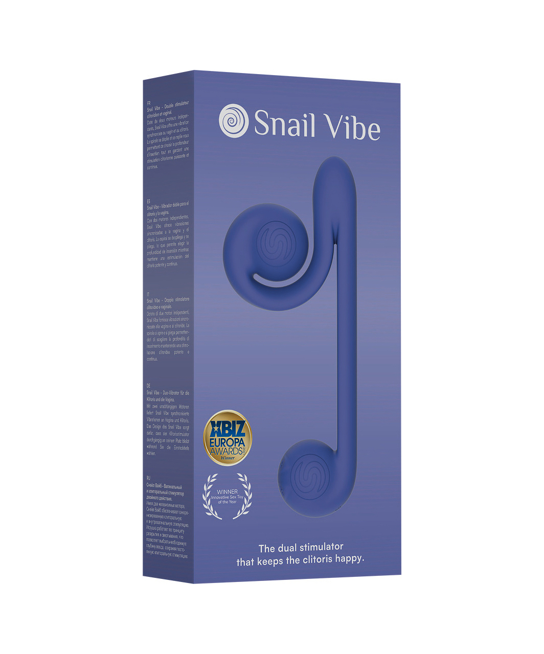 Snail Vibe Slide'n'Roll Dual vibratorius