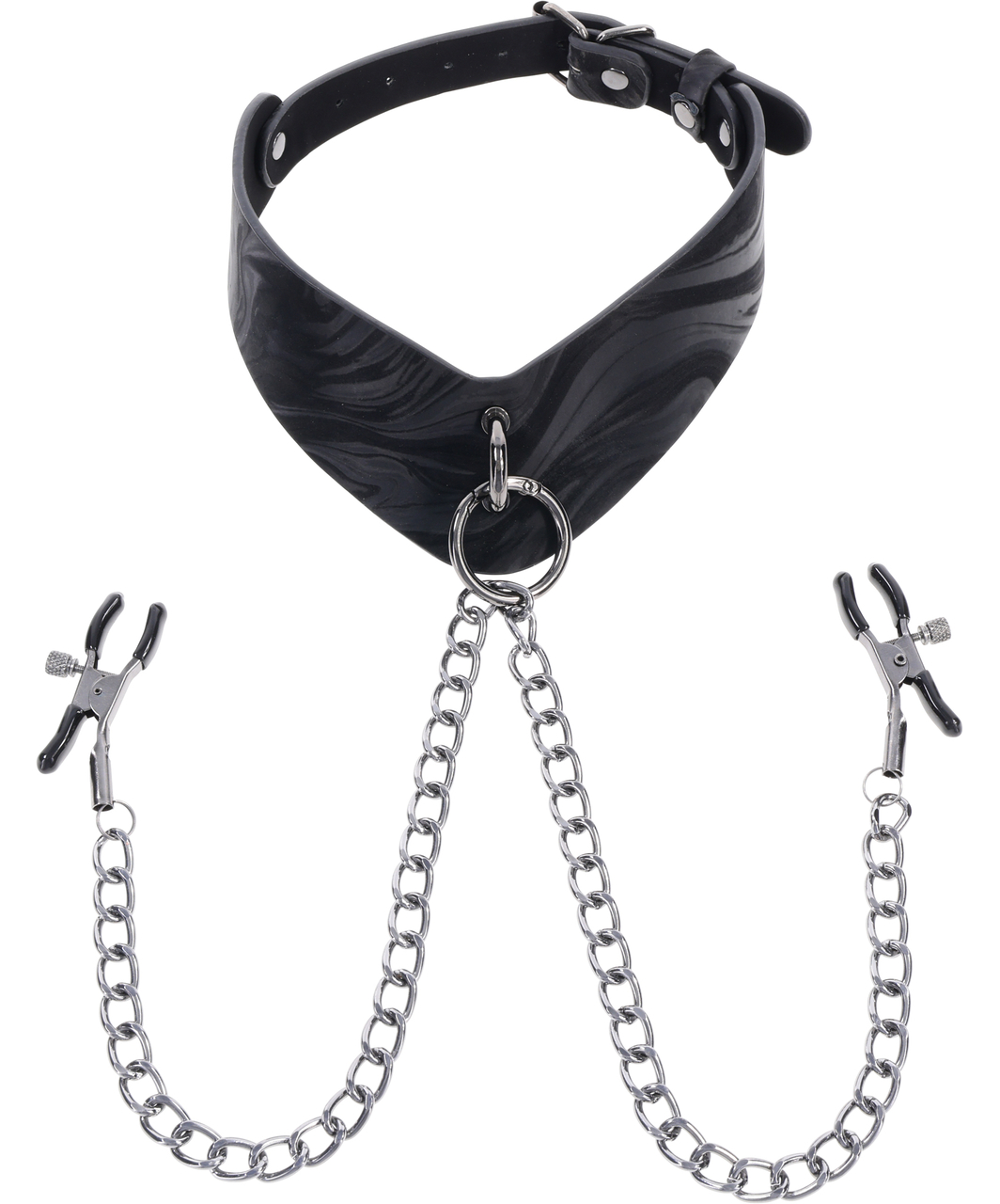 Sportsheets Velvet Noir Collar & Nipple Clamps