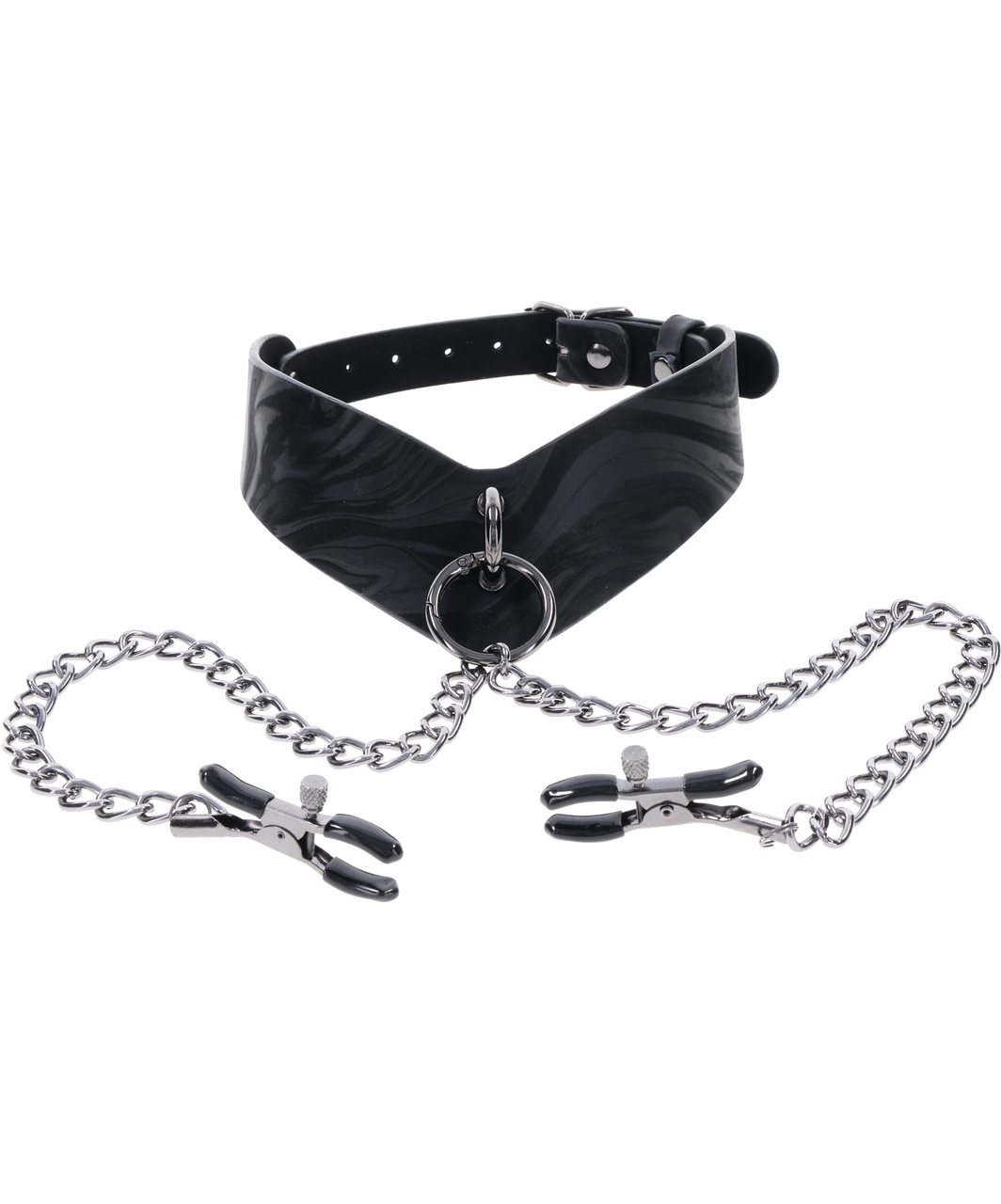 Sportsheets Velvet Noir Collar & Nipple Clamps