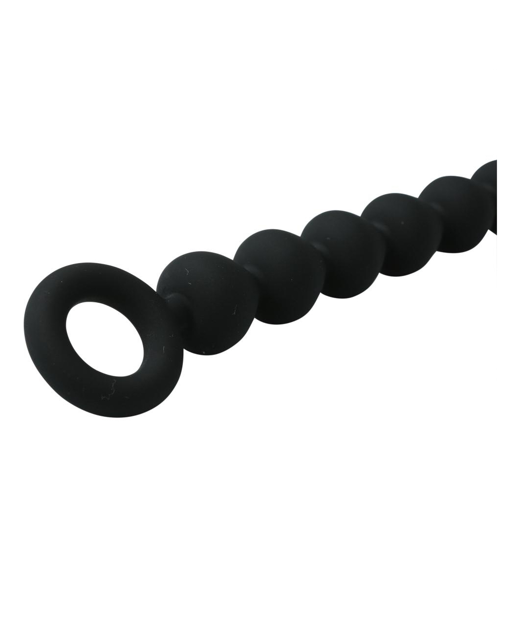 S&M Black Silicone Anal Beads