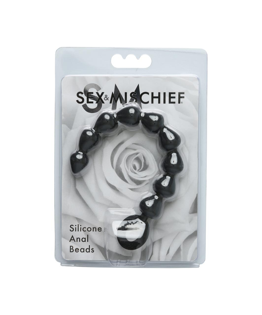 S&M Black Silicone Anal Beads