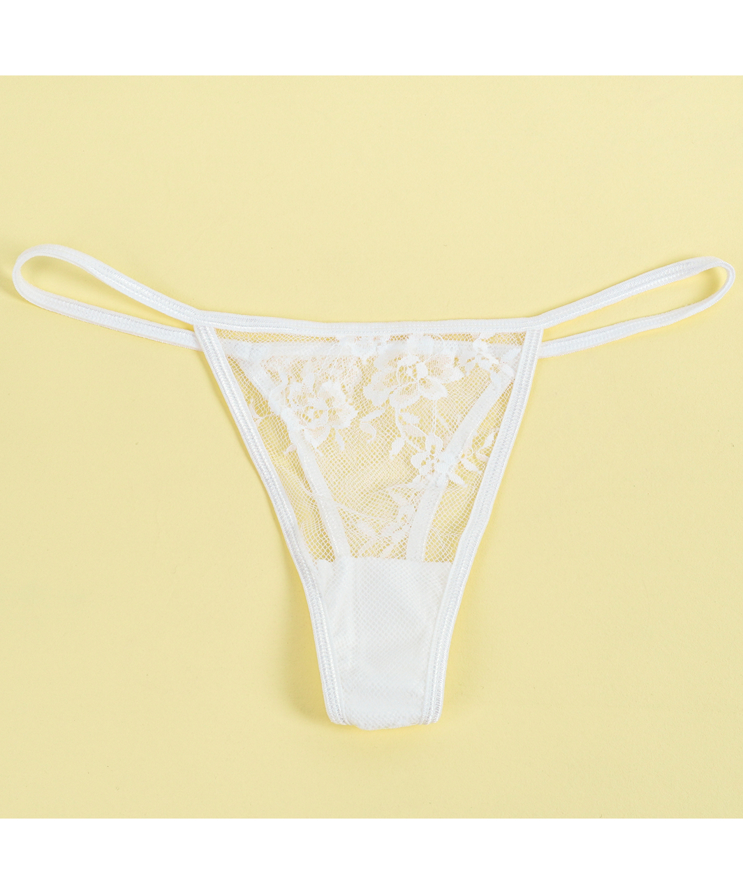 Subblime Fiorella white sheer mesh peignoir