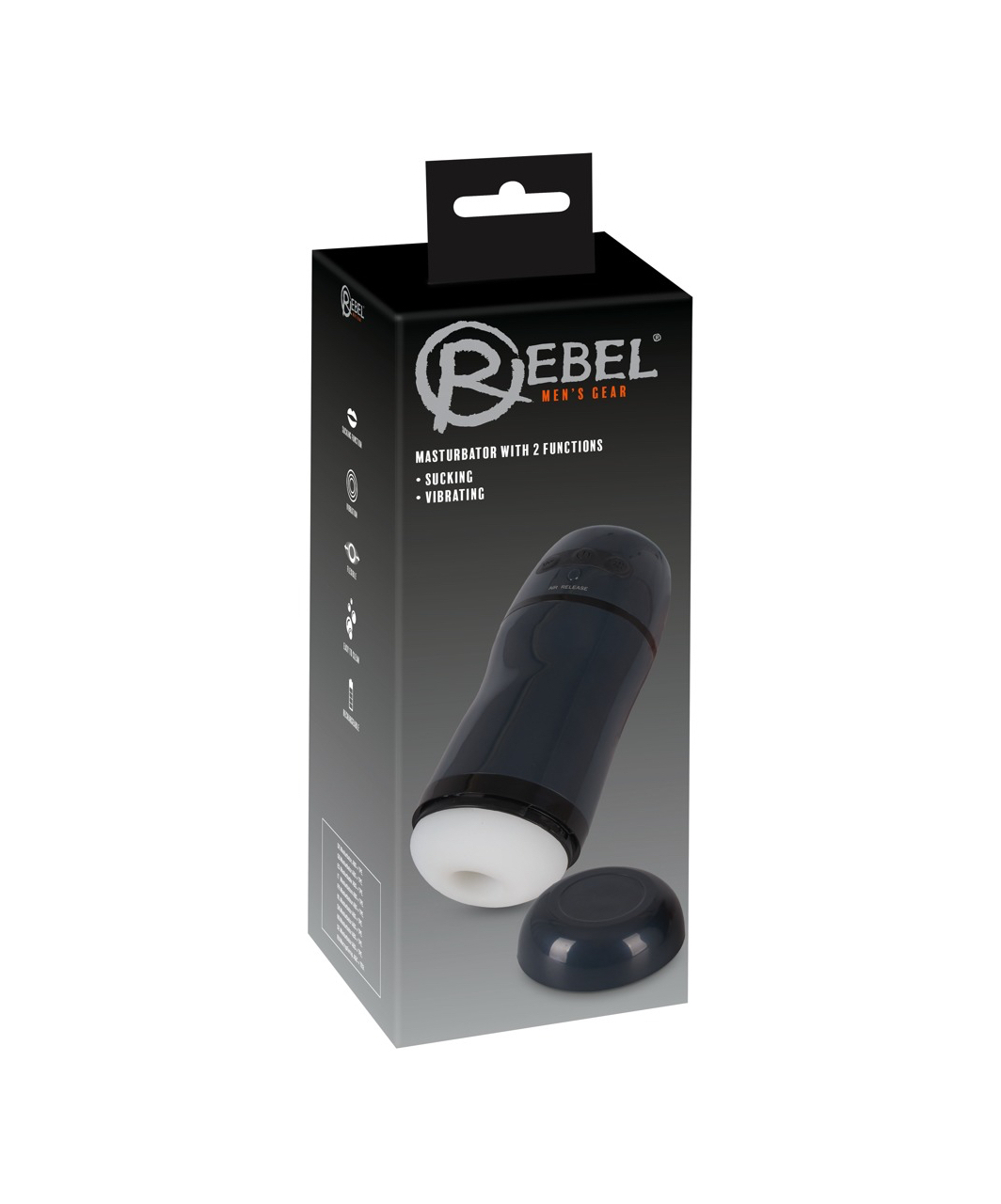 Rebel Sucking & Vibrating Rechargeable Masturbator