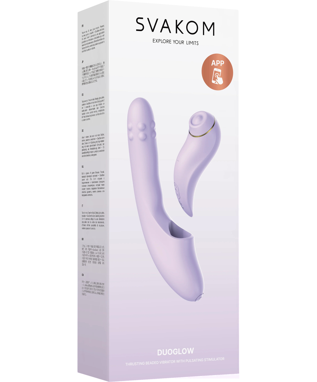 Svakom DuoGlow interaktywny wibrator ze stymulatorem łechtaczki