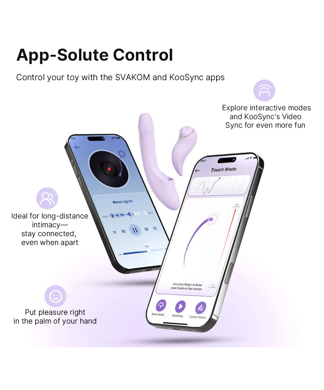 Svakom DuoGlow interaktywny wibrator ze stymulatorem łechtaczki
