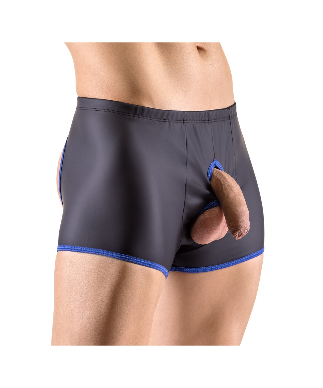 Svenjoyment black matte look open trunks