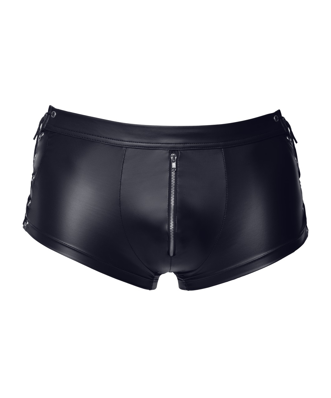 Svenjoyment black matte look trunks with side lacing