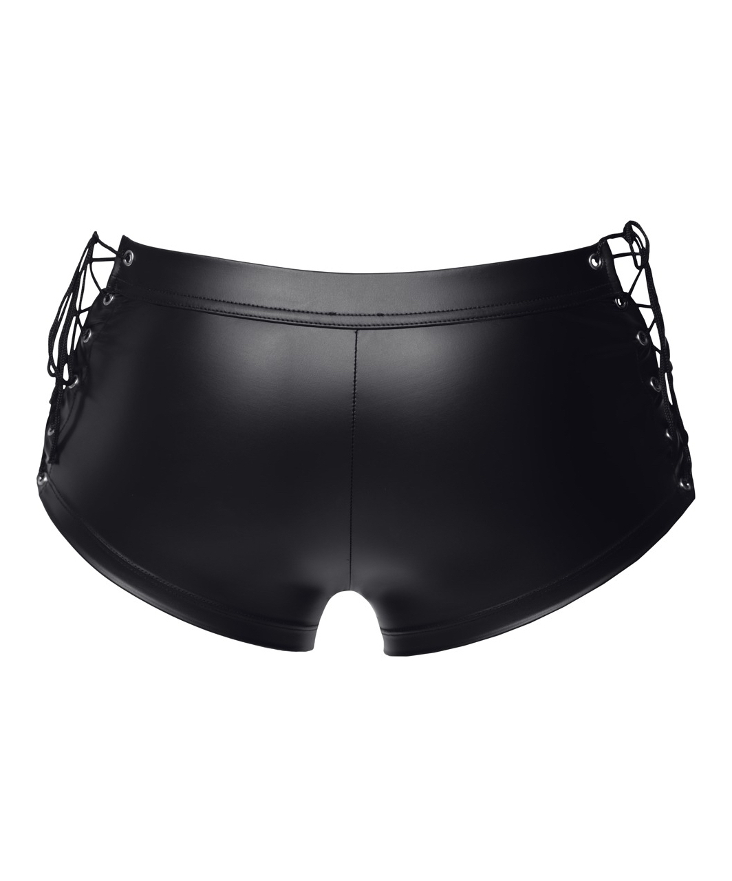 Svenjoyment black matte look trunks with side lacing