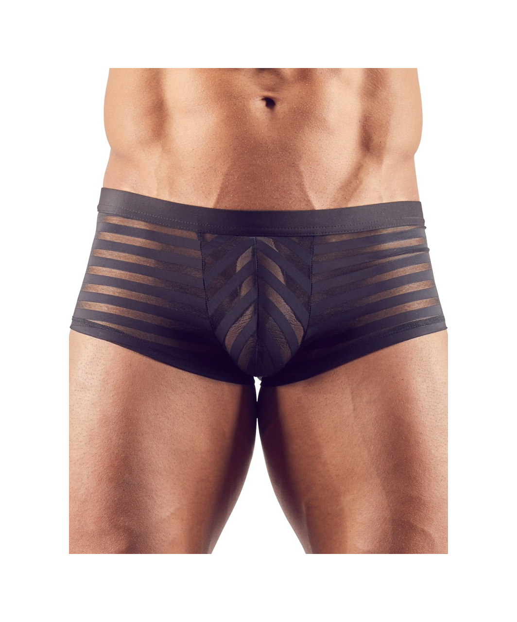 Svenjoyment black sheer striped boxer briefs