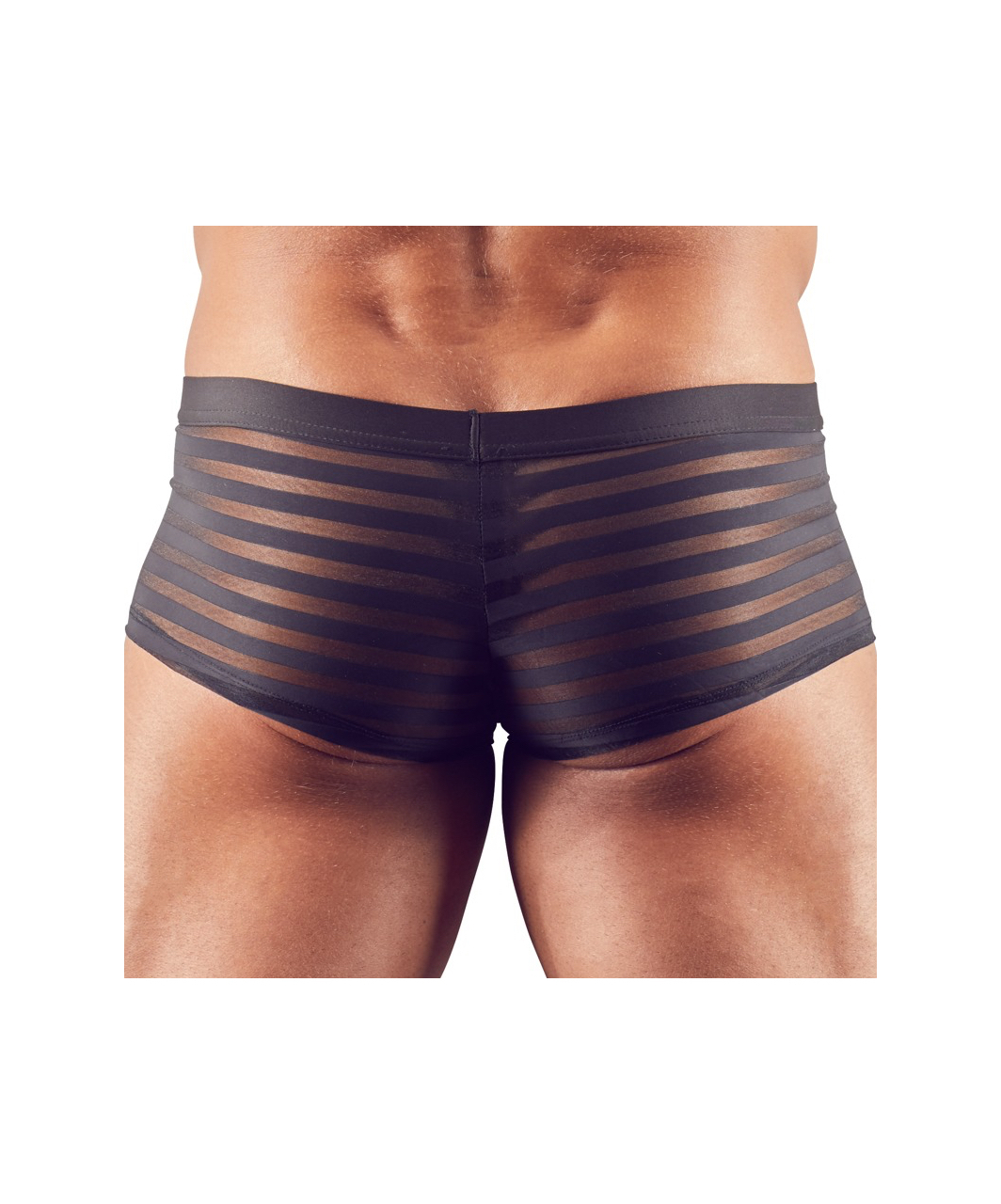 Svenjoyment black sheer striped boxer briefs