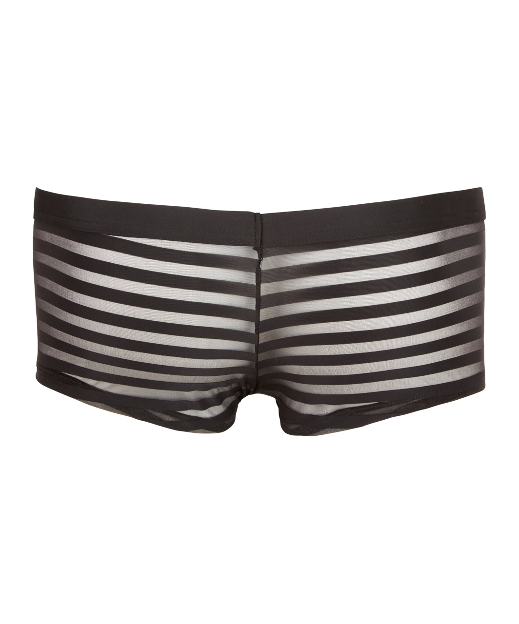 Svenjoyment black sheer striped boxer briefs