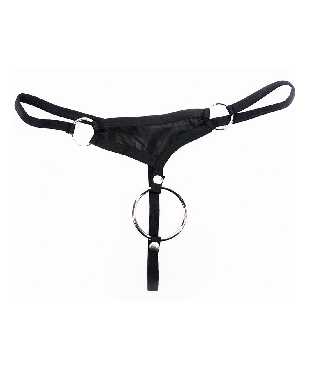 Svenjoyment black string with metal cock ring