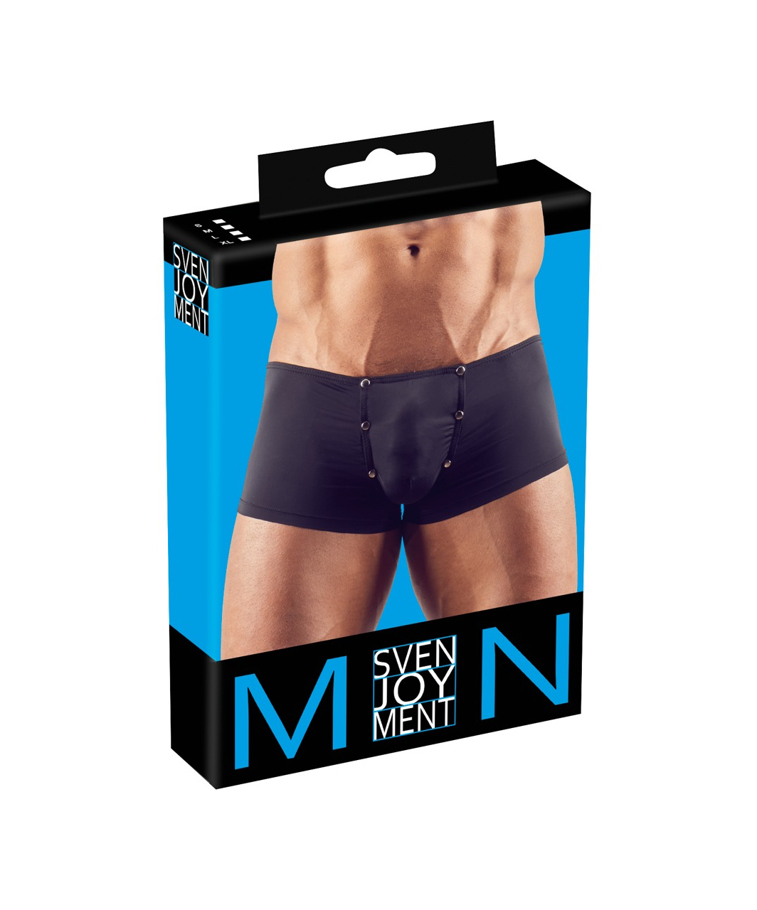 Svenjoyment black trunks with press studs