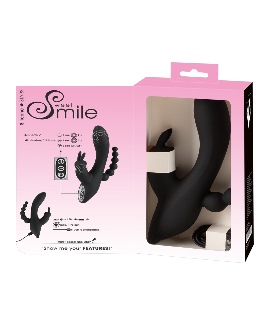 Smile Dark Bunny Triple вибратор