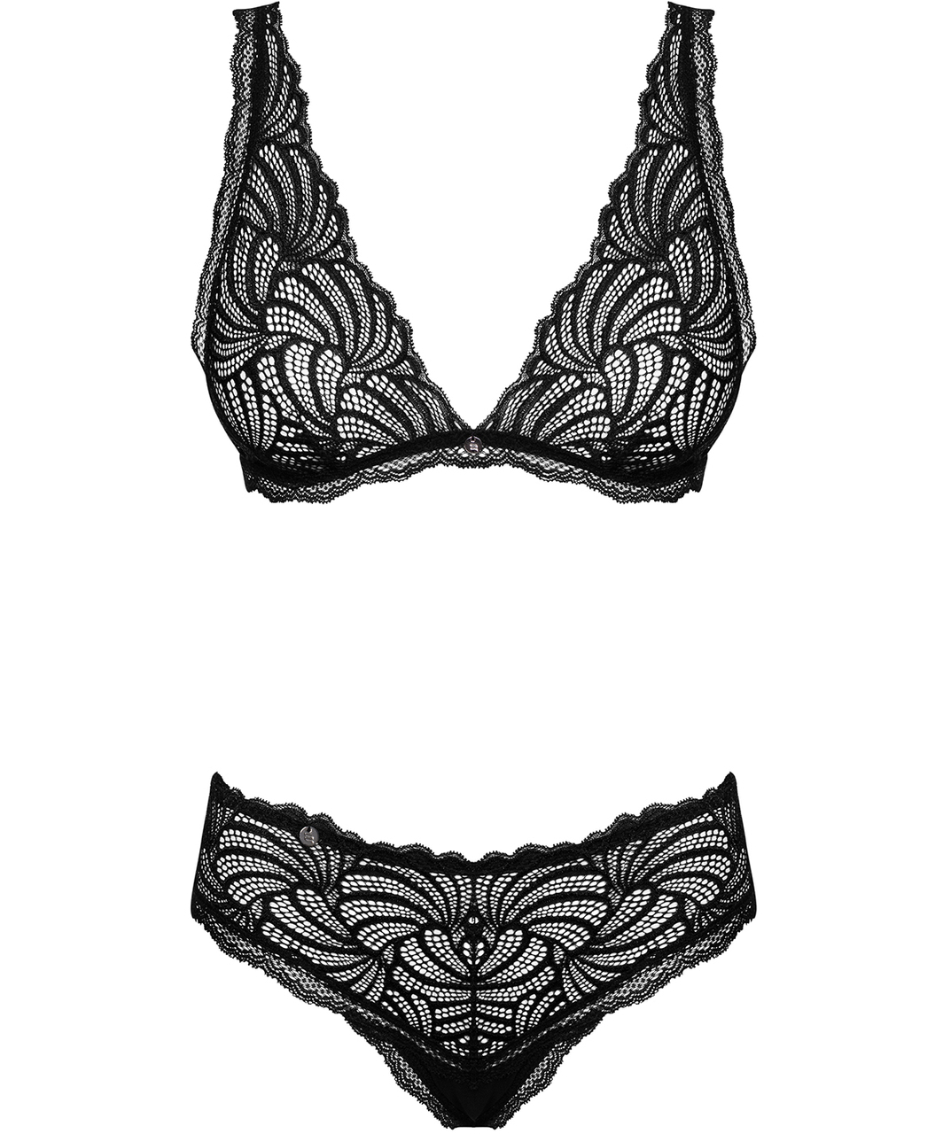 Obsessive Sweetia black lace lingerie set