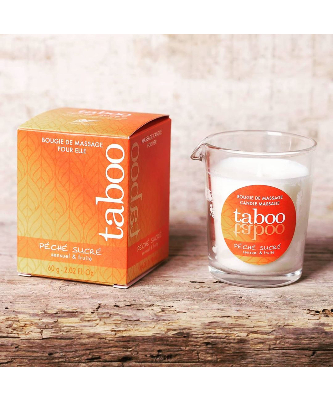 Taboo Péché Sucré masažo žvakė (60 g)
