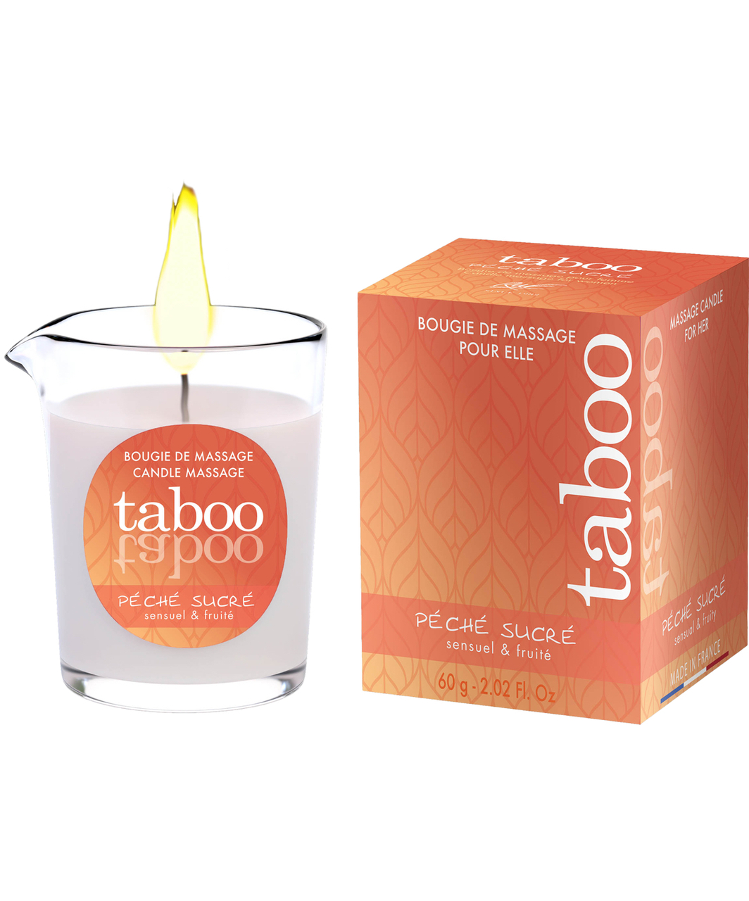 Taboo Péché Sucré masāžas svece (60 g)