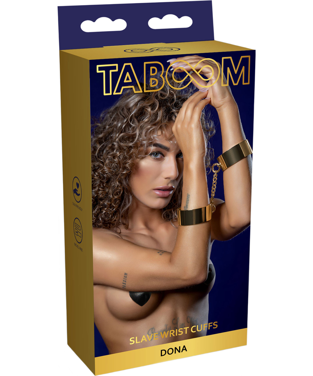 Taboom Dona gold-coloured wrist cuffs