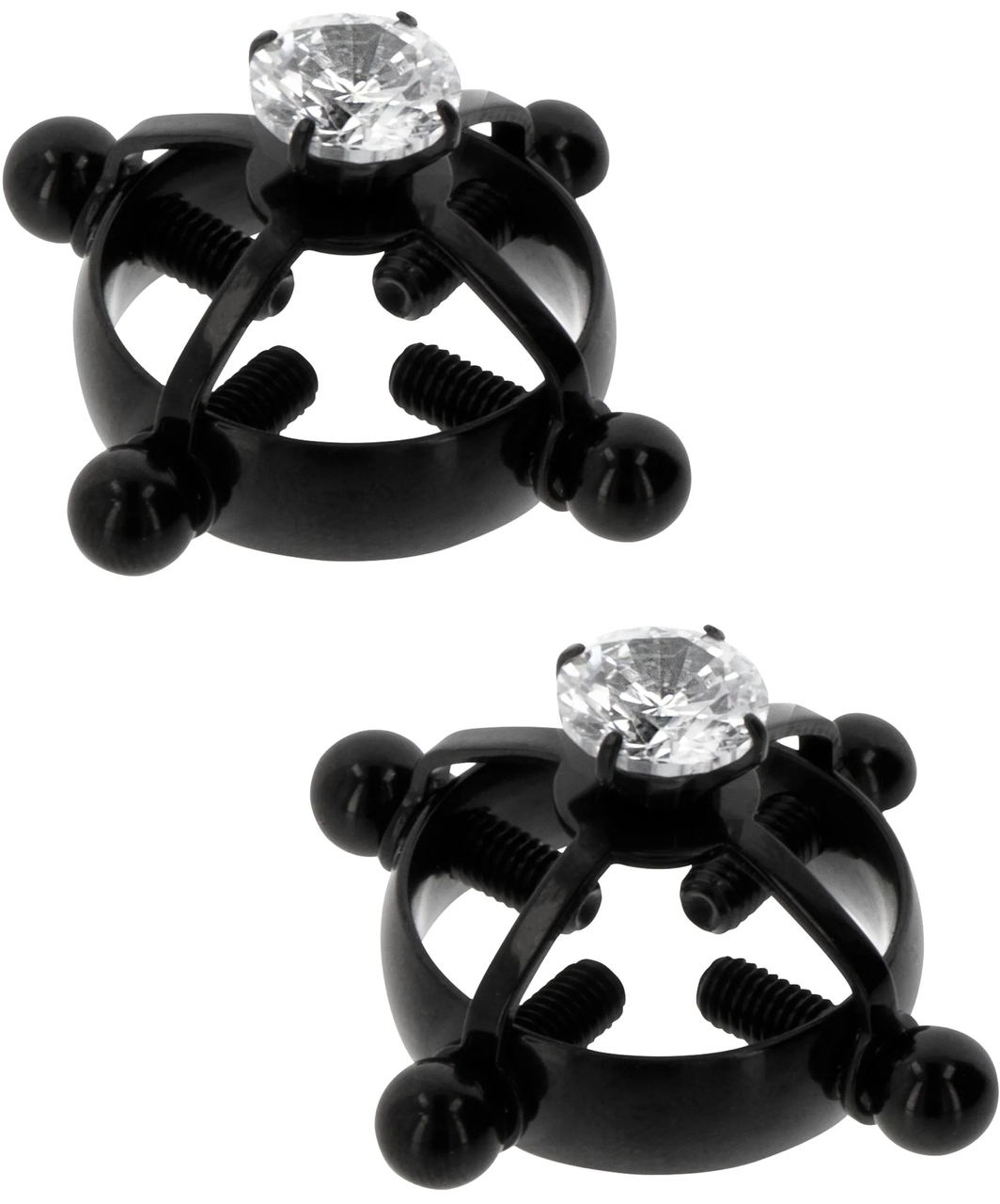 Taboom Nipple Press Clamps Divine Cross Black
