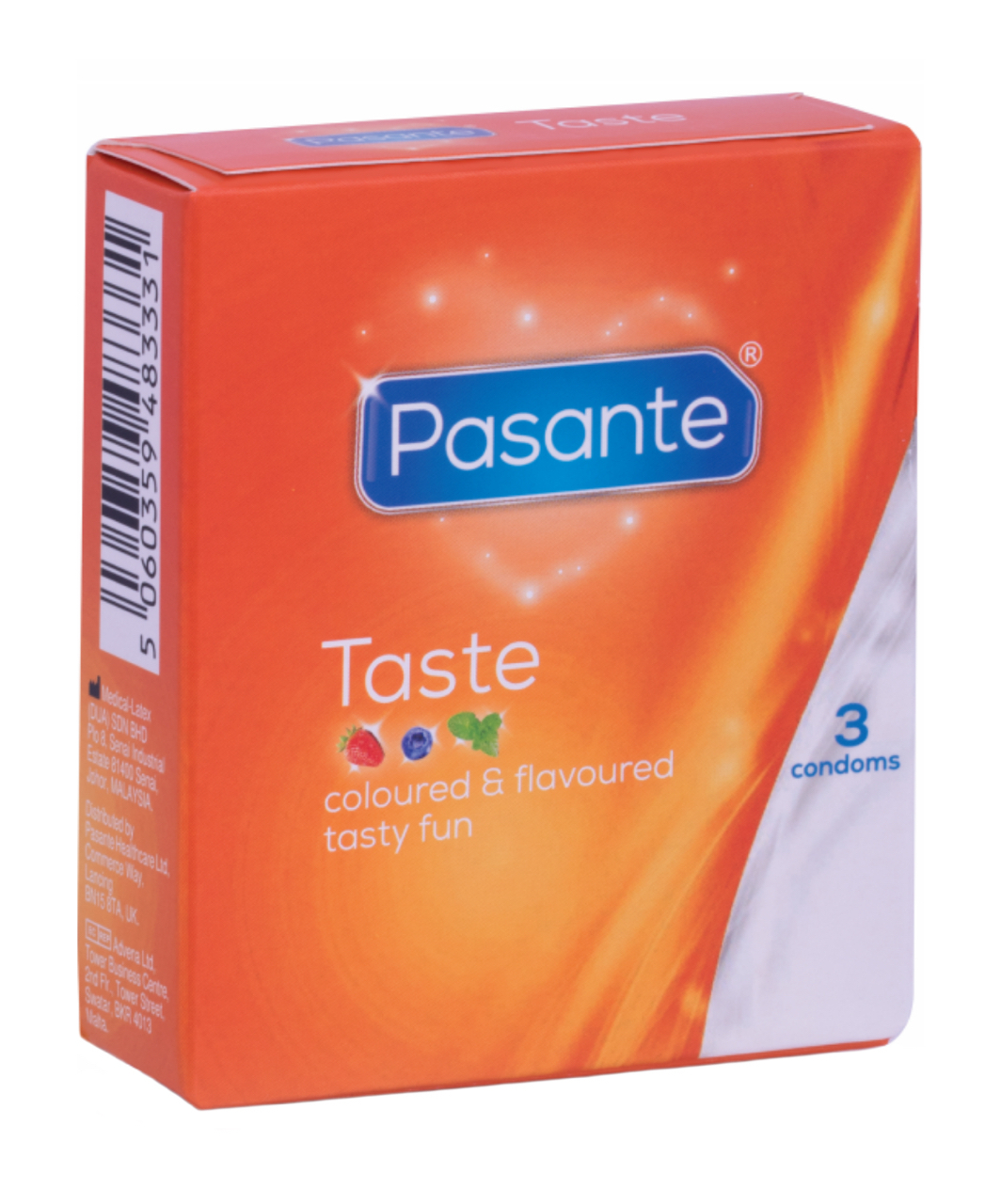 Pasante Taste prezervatyvai (3 / 12 / 144 vnt.)