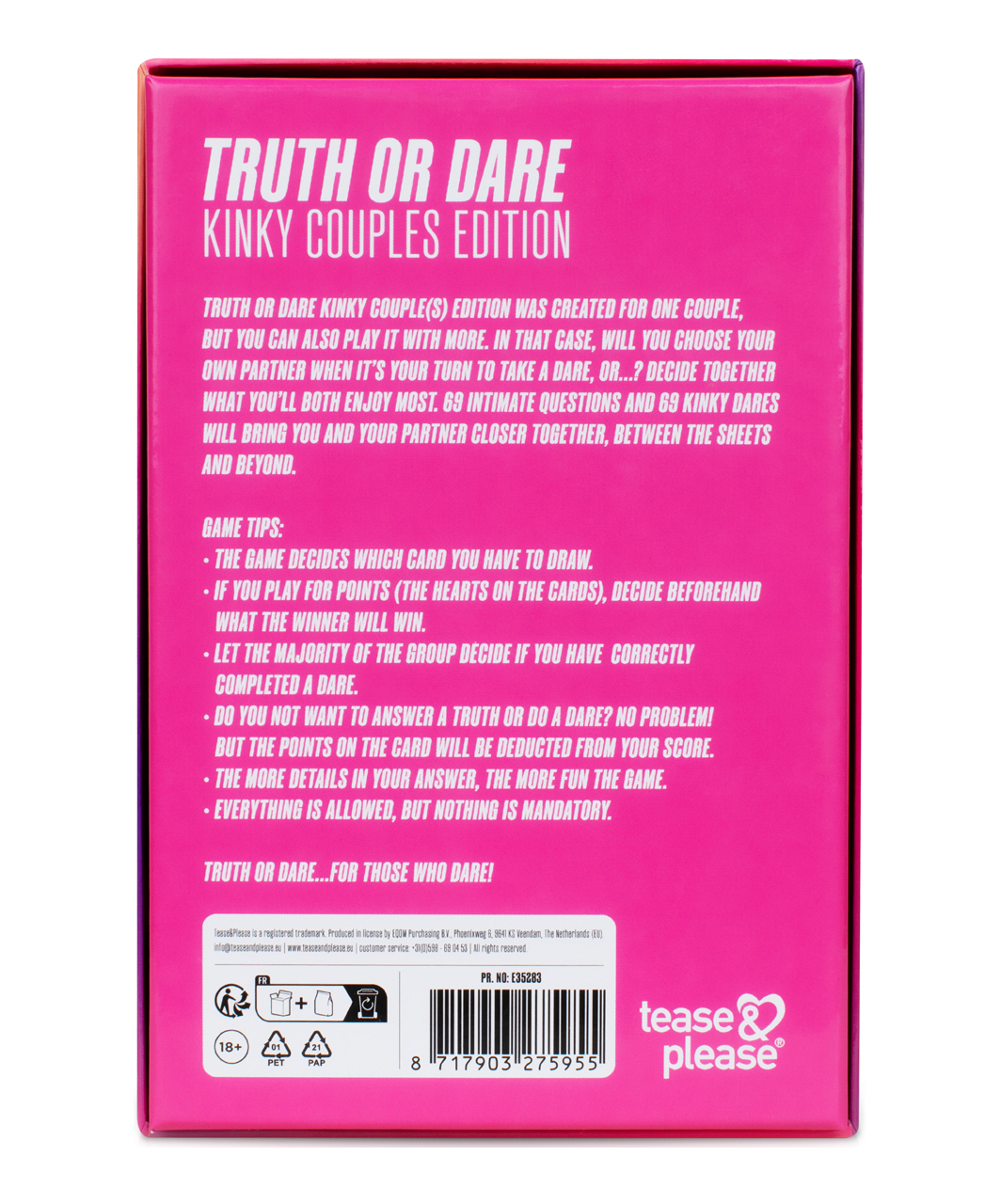 Tease & Please Truth or Dare Kinky Couples Edition