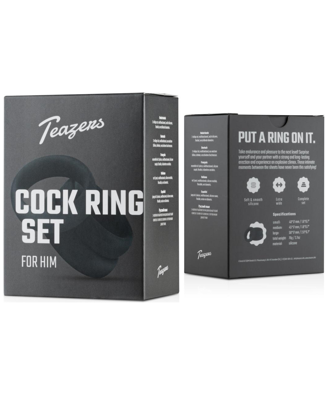 Teazers peeniserõngaste komplekt