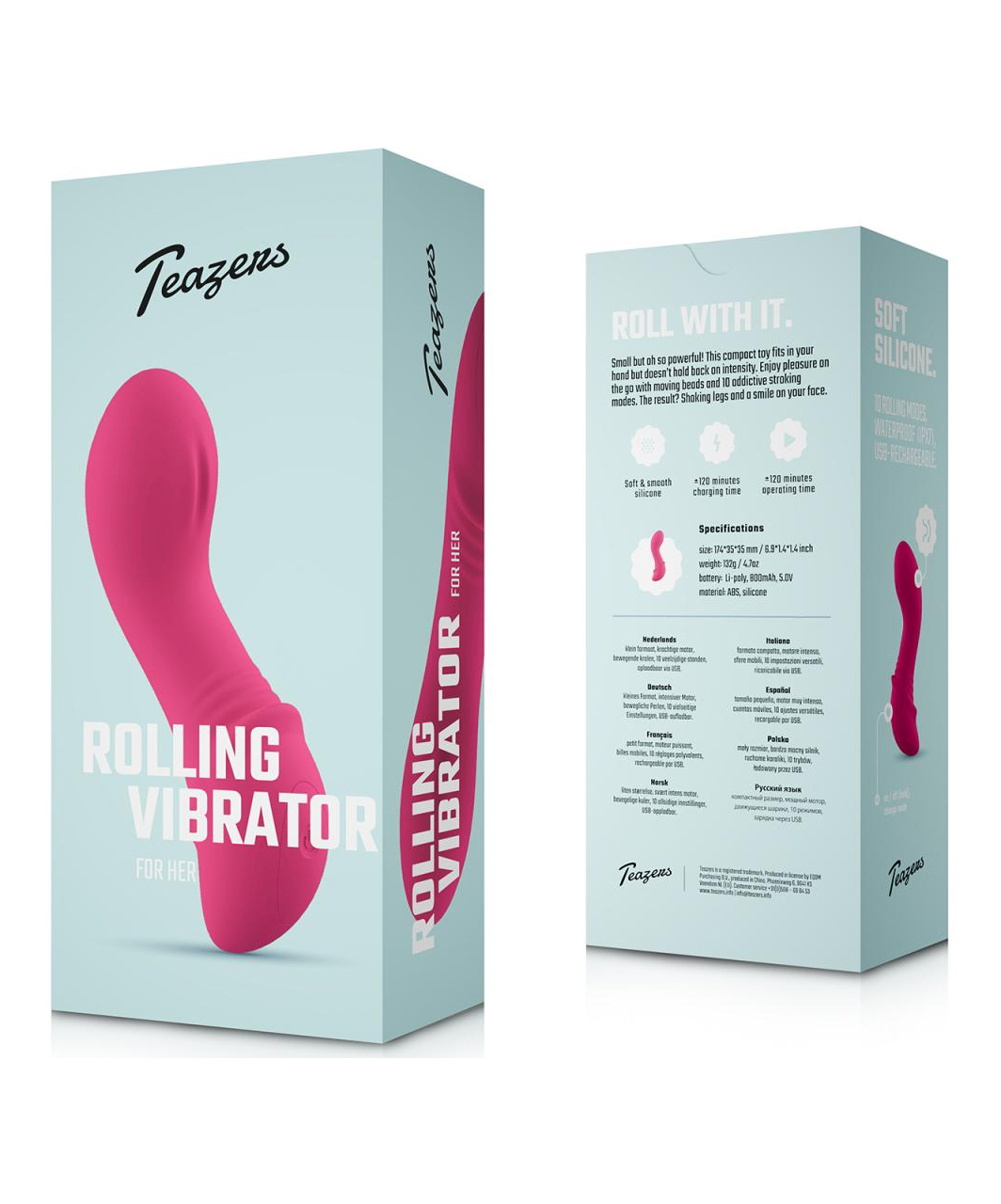 Teazers Rolling mini vibrator