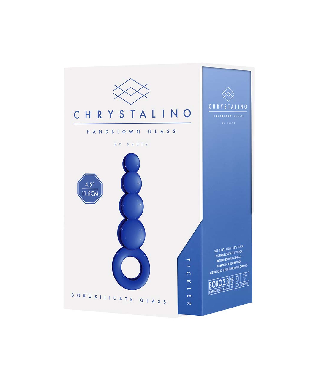 Chrystalino Tickler glass butt plug