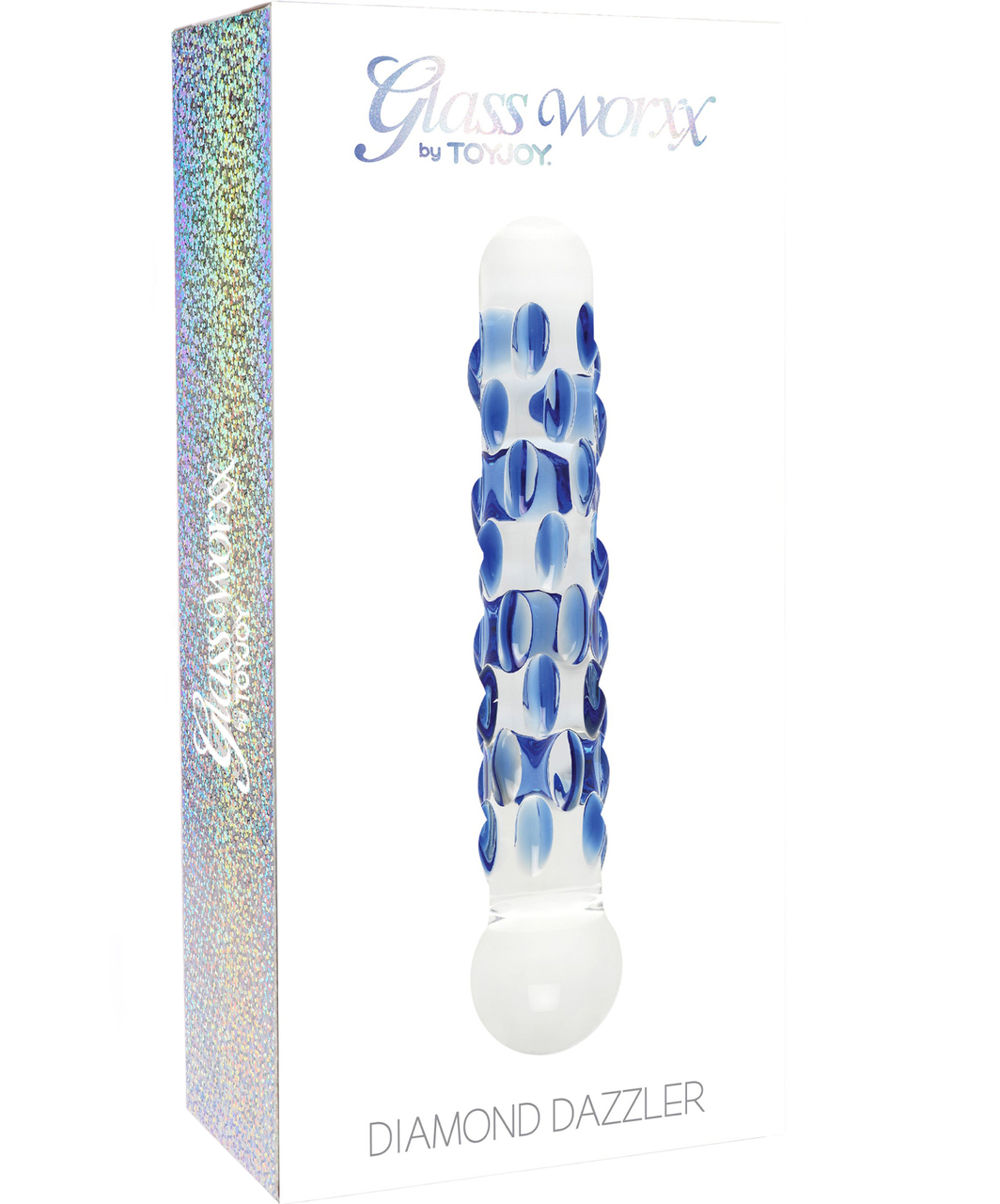 TOYJOY Glass Worxx Diamond Dazzler стеклянный дилдо