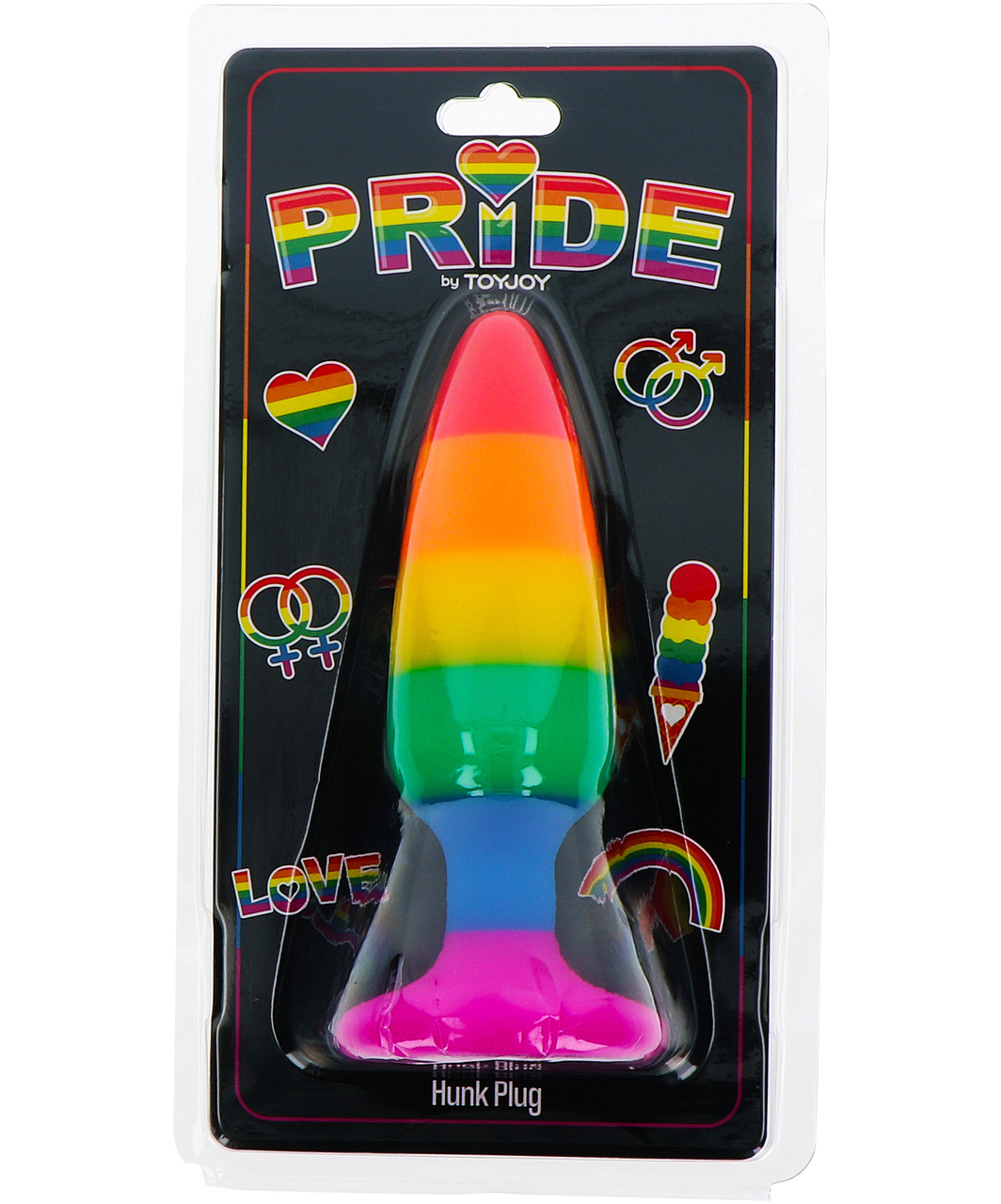 TOYJOY Pride Rainbow Hunk anālais stimulators