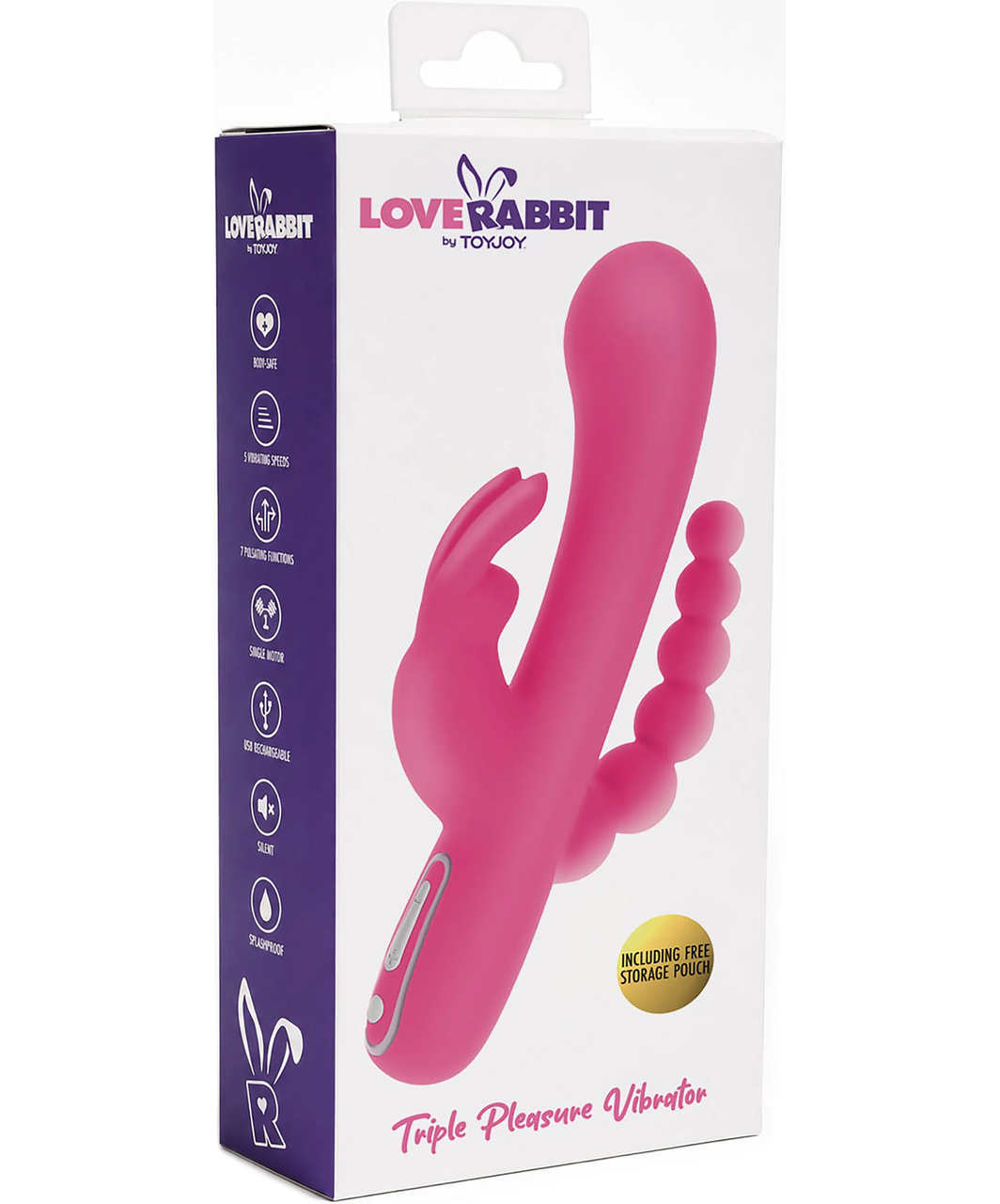 TOYJOY Triple Bliss vibratorius su klitorio stimuliatoriumi