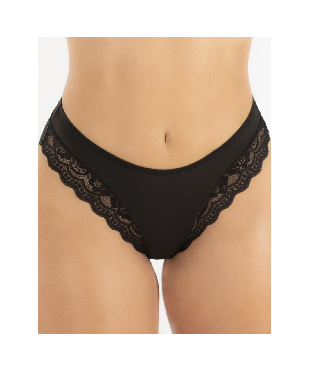 Underneath Eden black lace panty set