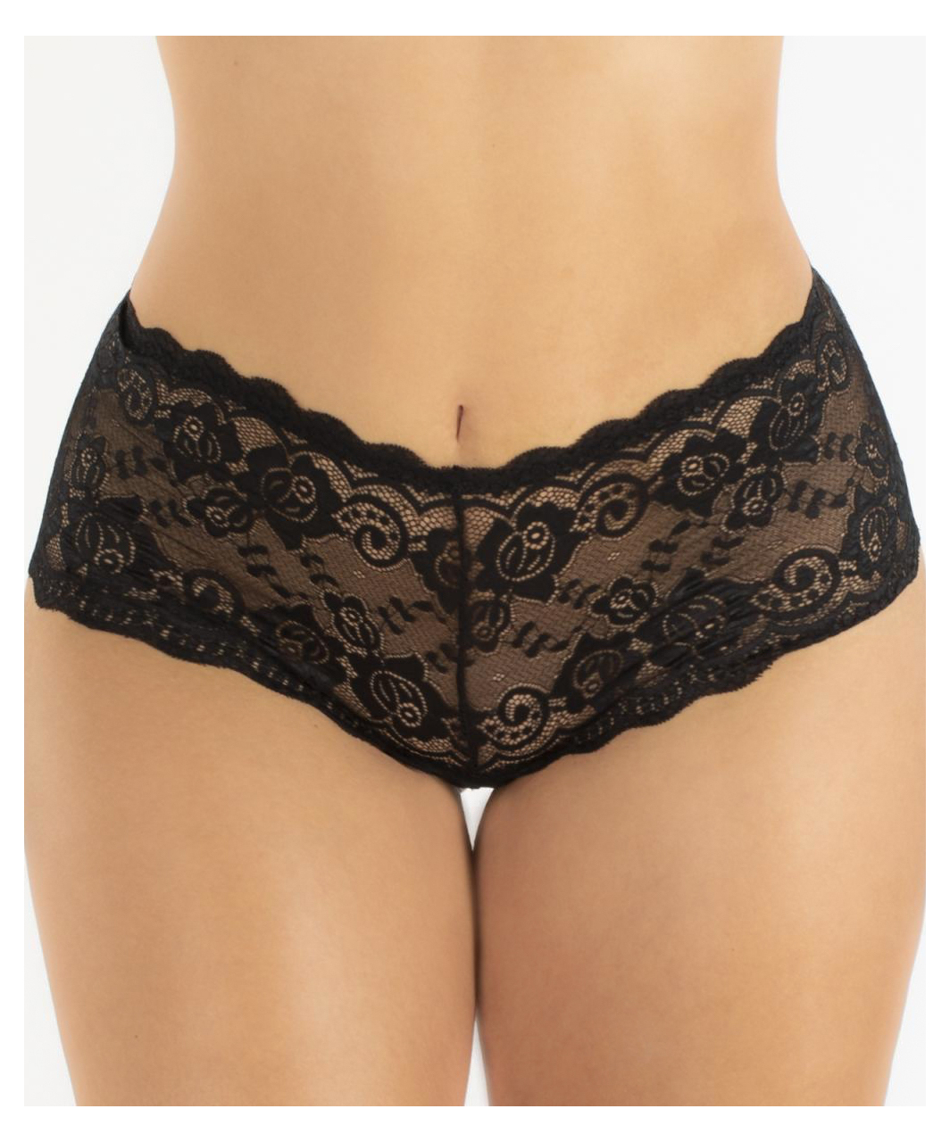 Underneath Eden black lace panty set