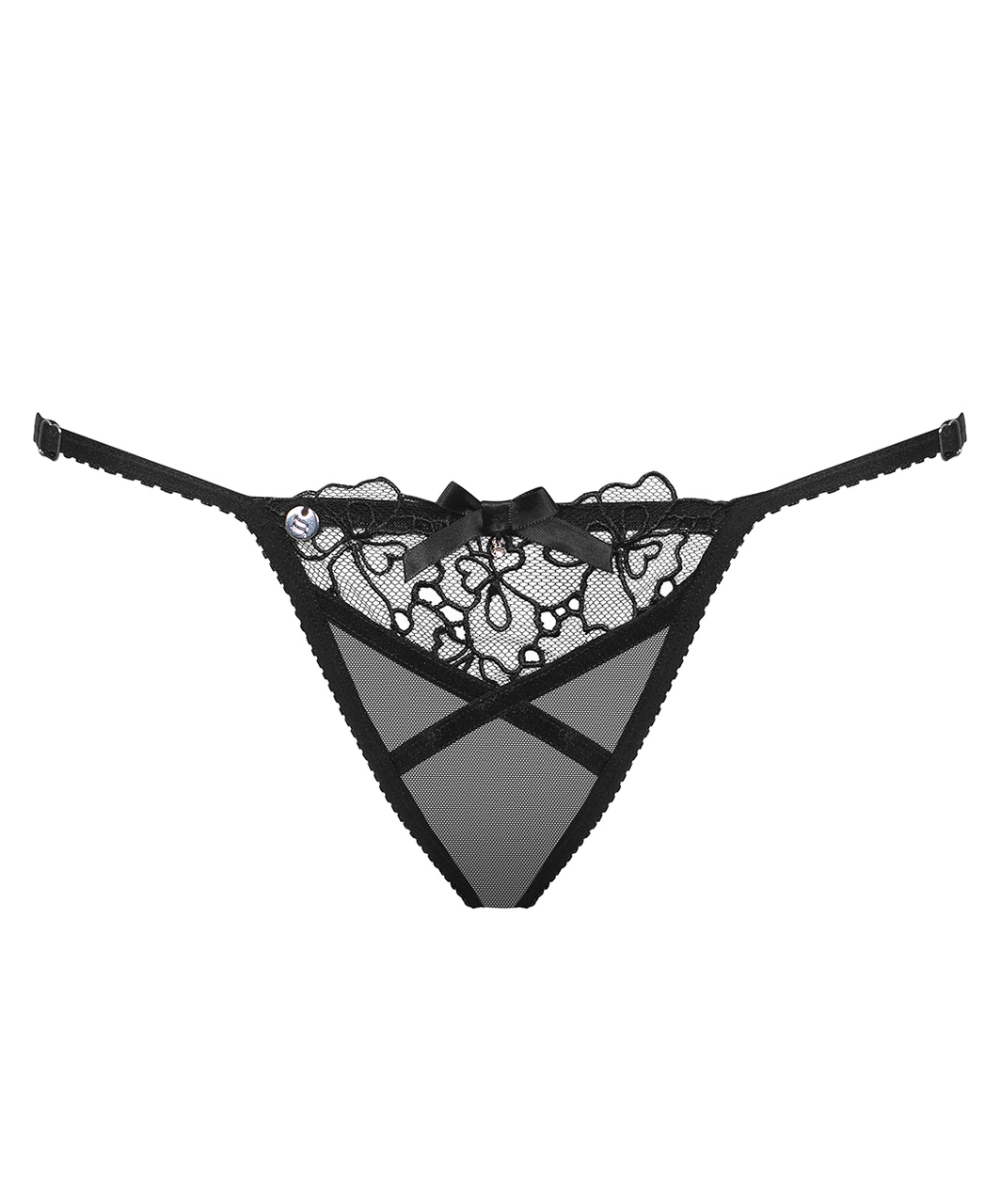 Obsessive Uniquella black sheer string