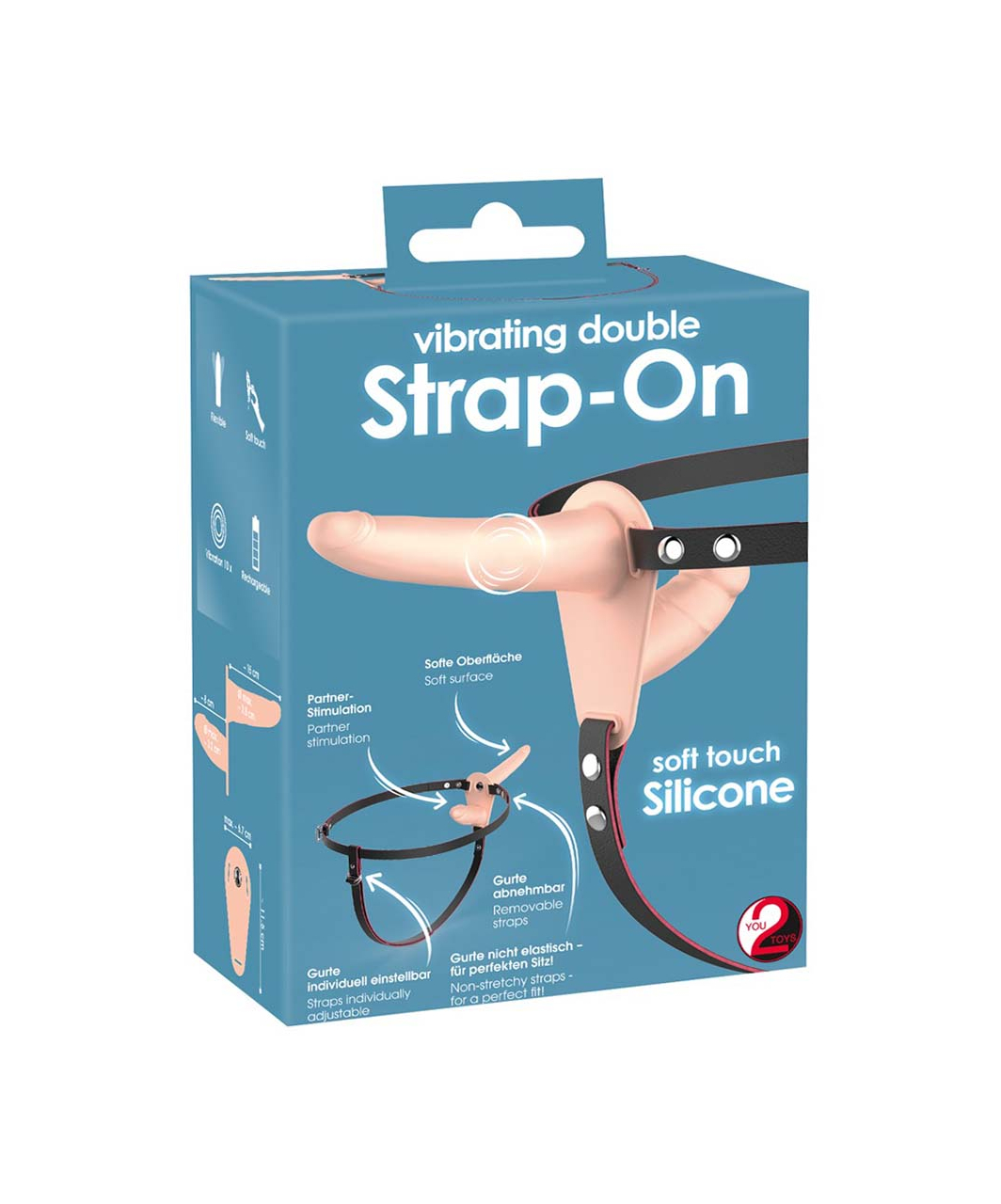 You2Toys Vibrating Double Strap-On