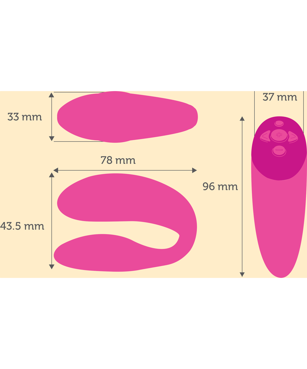 We-Vibe Chorus Remote & app-controlled couples vibrator