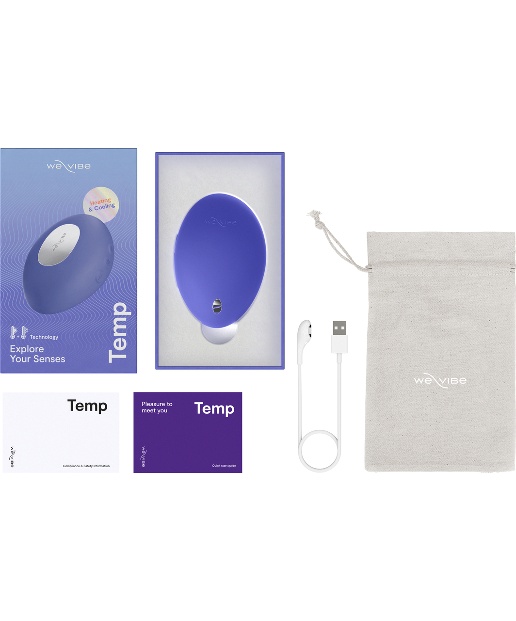 We-Vibe Temp Lay-On Vibrator Heating & Cooling