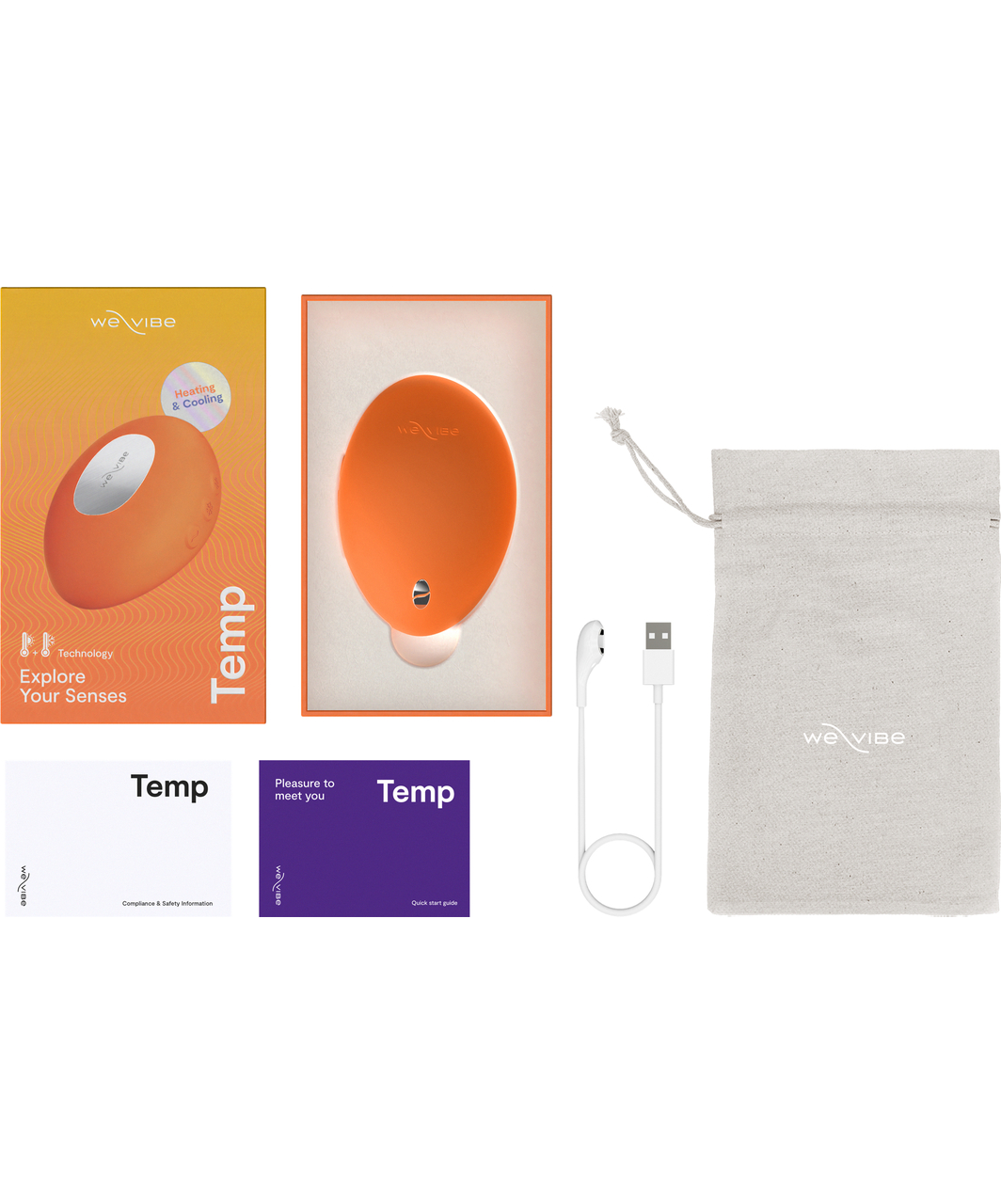 We-Vibe Temp Lay-On Vibrator Heating & Cooling