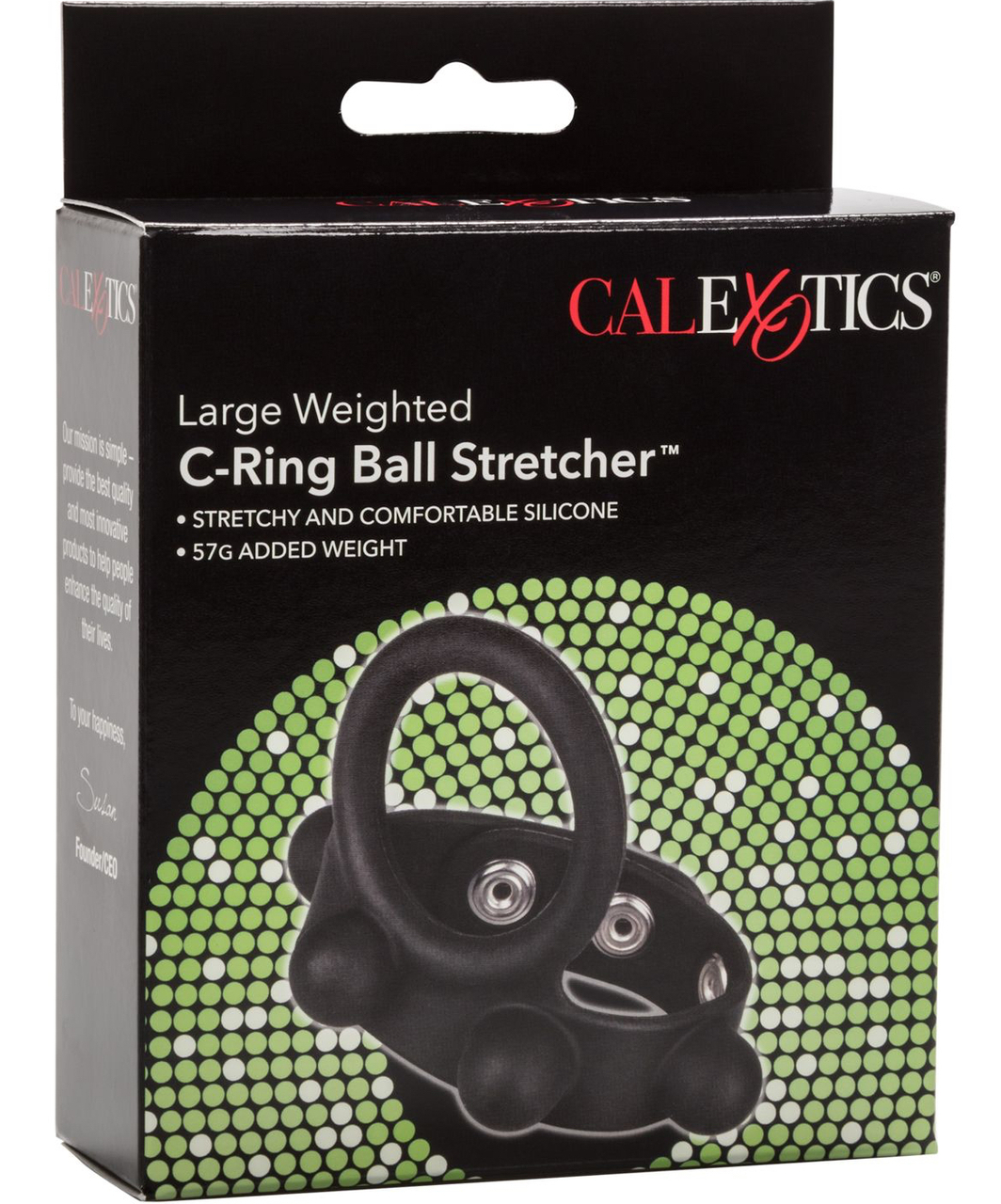 CalExotics Weighted Cockring &amp; Ball Stretcher