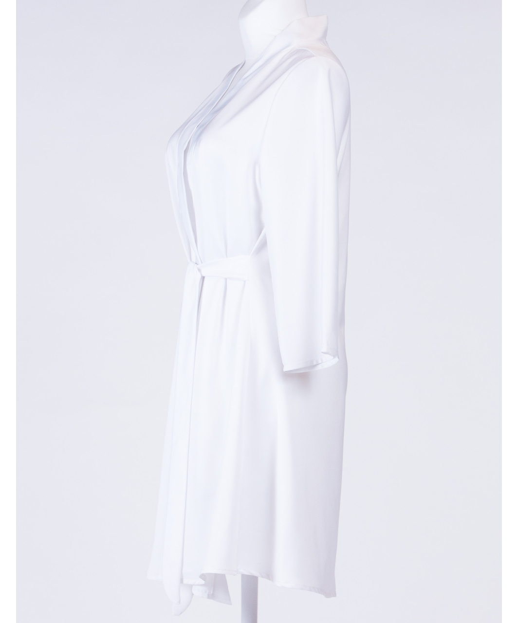 MAKE white satin robe