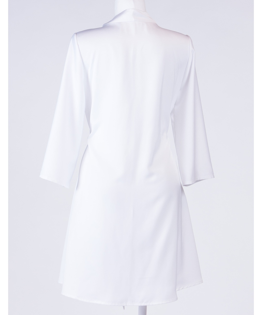 MAKE white satin robe