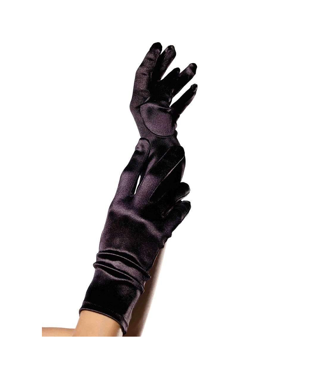 Leg Avenue wrist length satin gloves