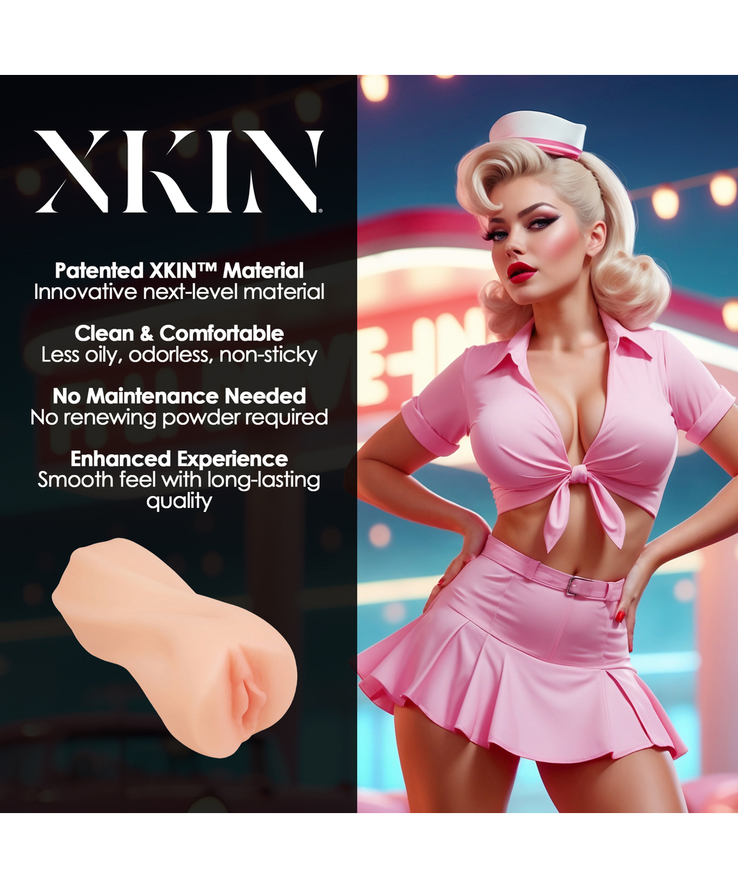 XKIN Pinup Girls Darla Smashburger Medium Masturbator