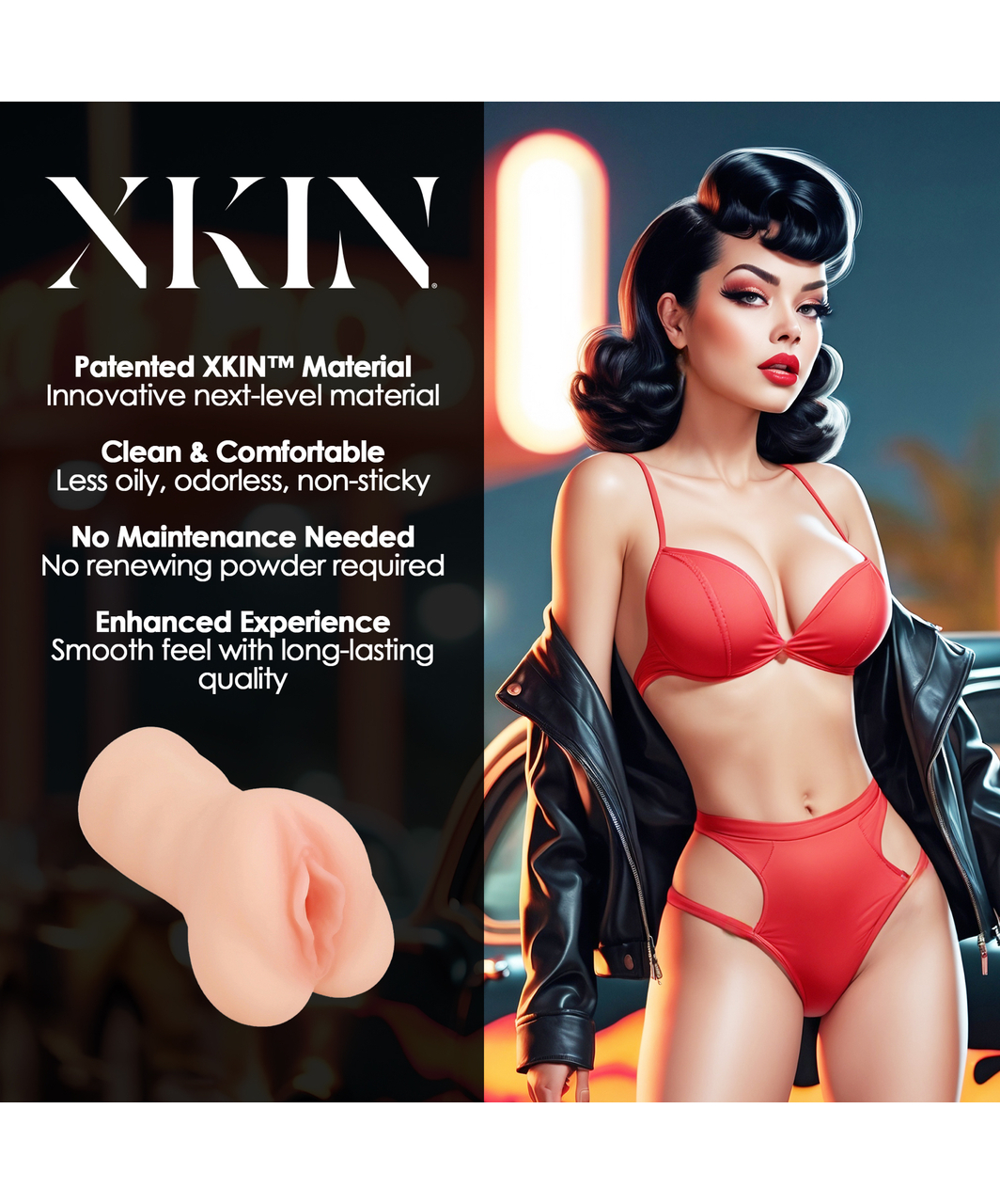 XKIN Pinup Girls Misty Muffburner Medium Masturbator