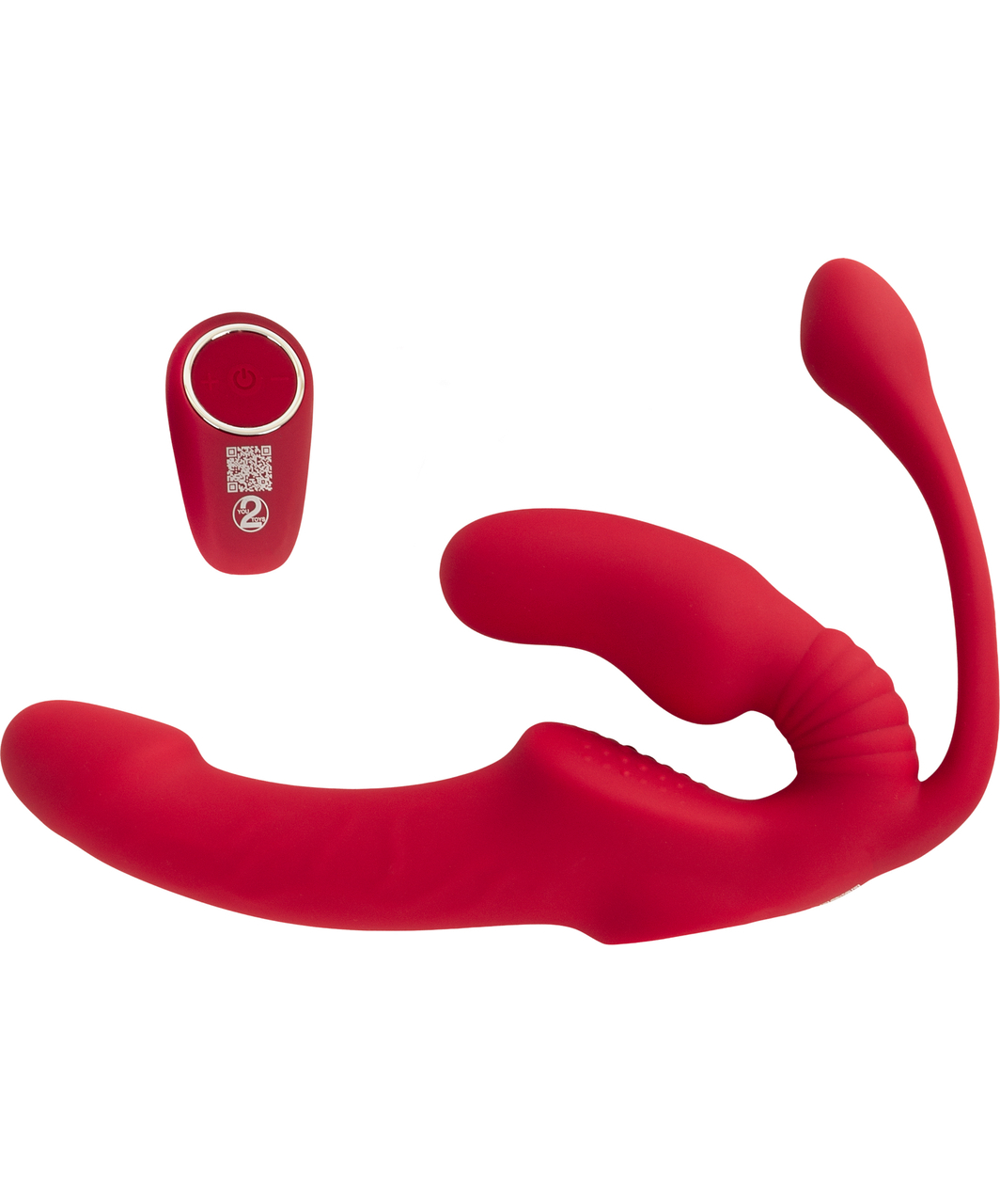 You2Toys Triple Teaser rihmavaba vibreeriv strap-on