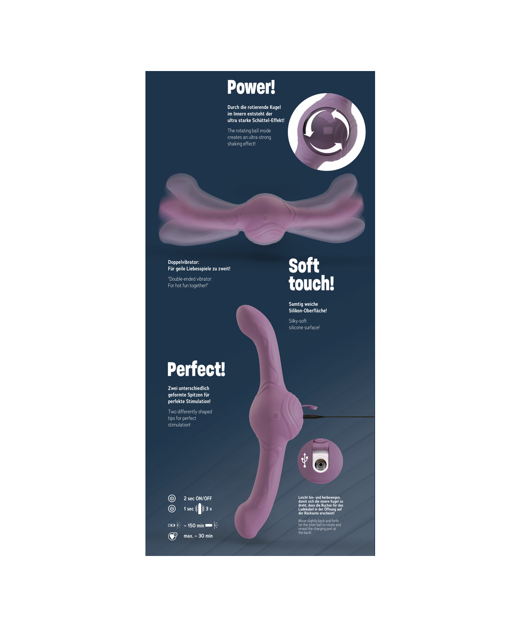 You2Toys Turbo Shaker Double vibrators