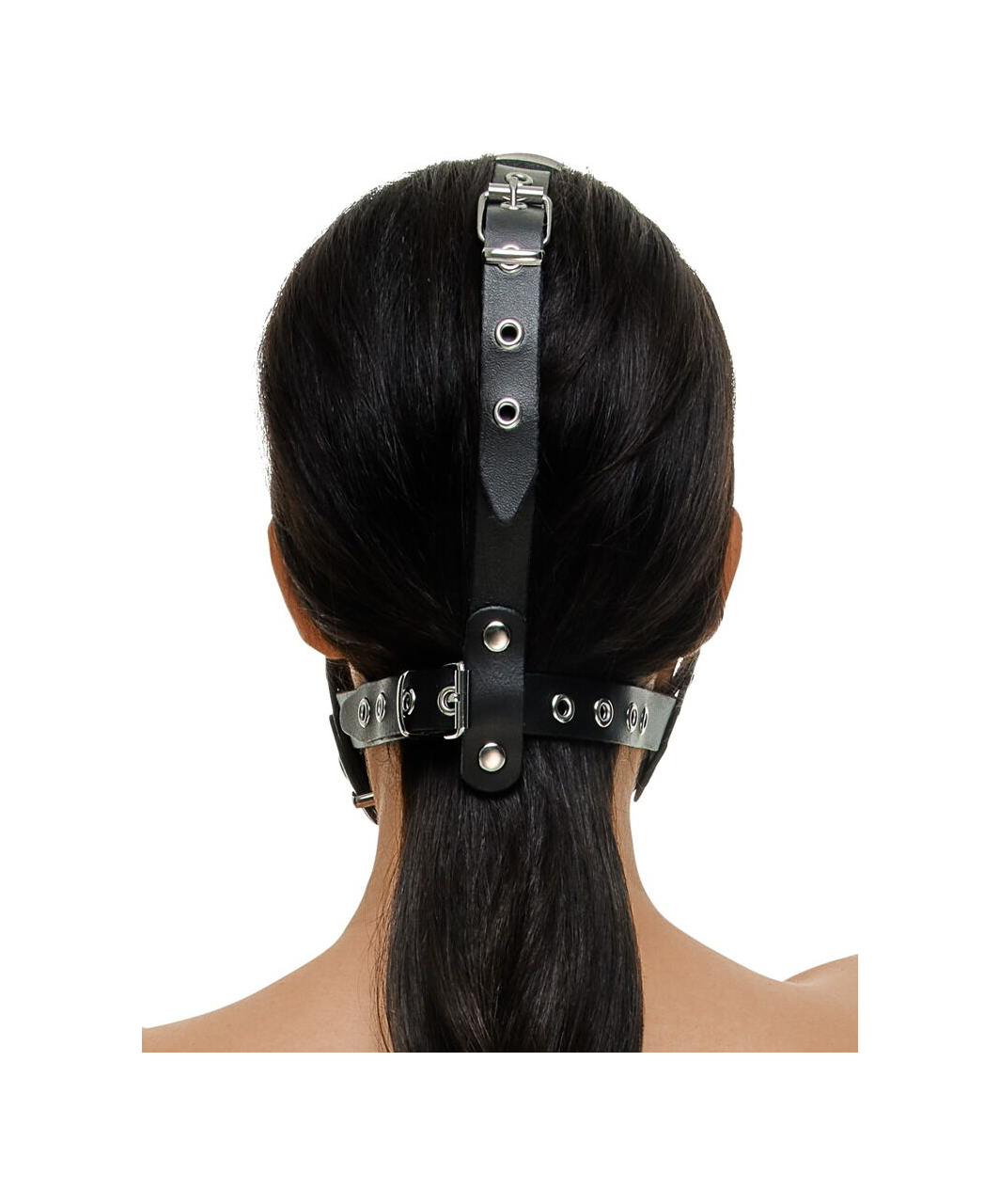 Zado Gag & Dildo leather head harness