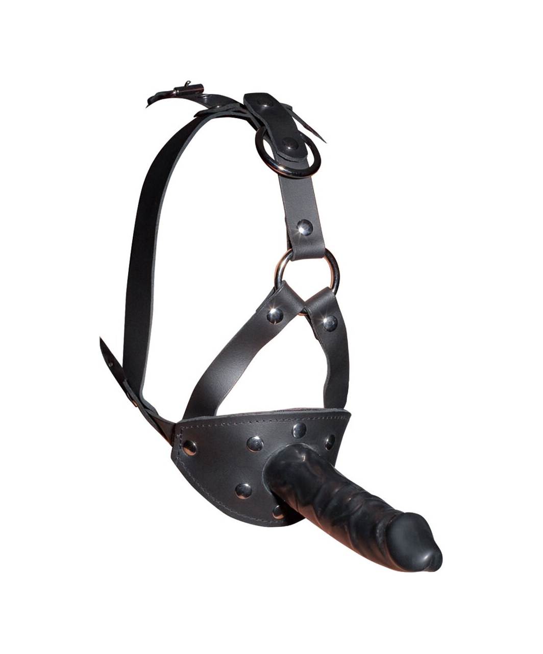 Zado Gag & Dildo leather head harness